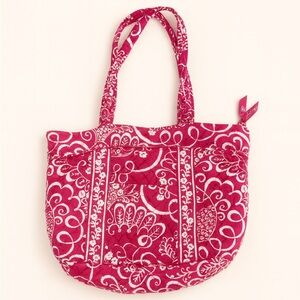 Vera Bradley Pink and White Floral Tote